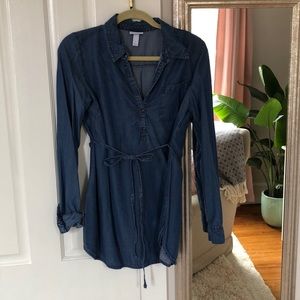 Isabel maternity denim tunic